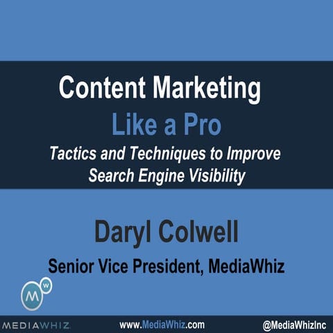 Presentation content marketing like a pro final