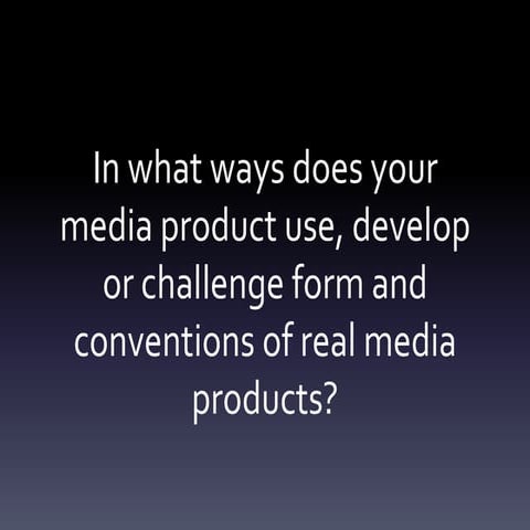 Presentation conventions