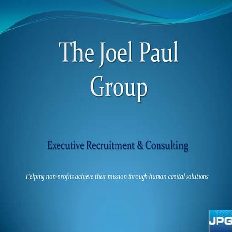 Presentation  Joel Paul Group (Marketing)