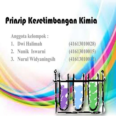Presentasi Kimia bab Kesetimbangan Kimia