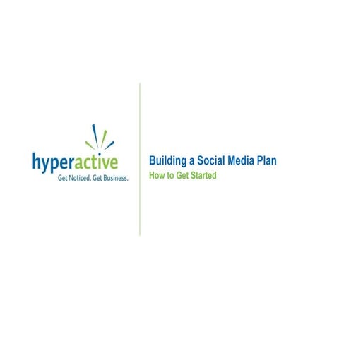 Developing a social media plan