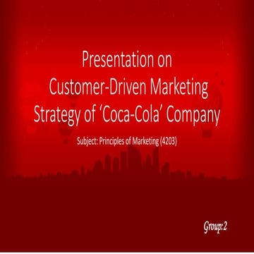 Presentation on cocacola