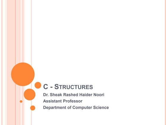 Presentation on c programing satcture 