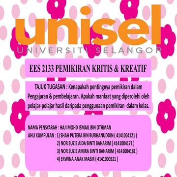 pemikiran kritis dan kreatif