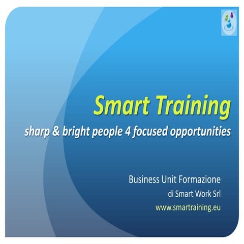 Smart Training: La nostra idea di Formazione
