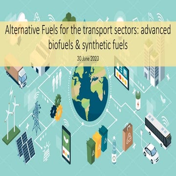 Alternative Fuels for the Transport Sector - Introduction
