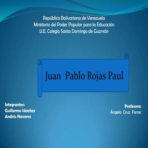 Juan Pablo Rojas Paul