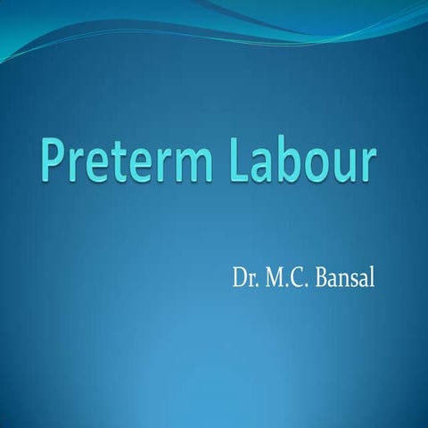 Preterm labour