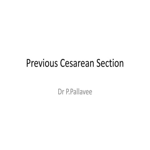 Previous cesarean section