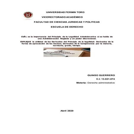 Principio de legalidad