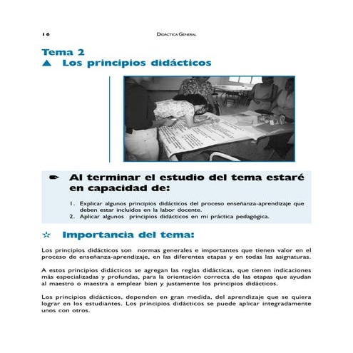 Principios Didácticos