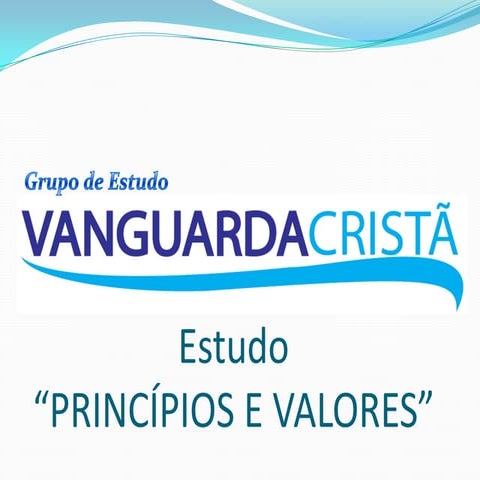 Principios e valores - Pastor Reis