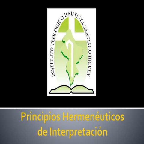 Principios hermenéuticos