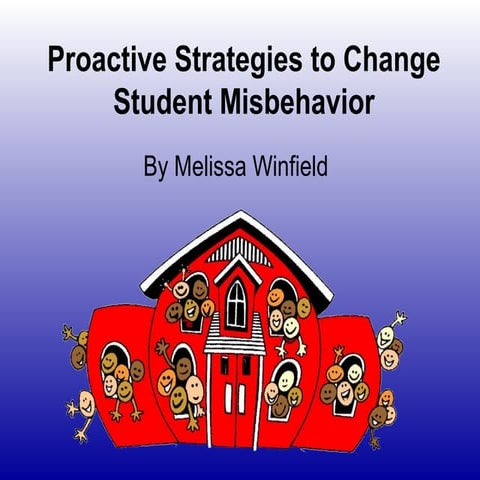 Proactive strategies to change student misbehavior