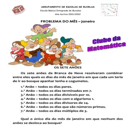 Problema janeiro