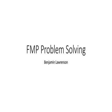 Problem solving