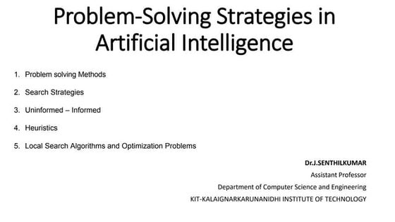Problem solving in Artificial Intelligence.pptx