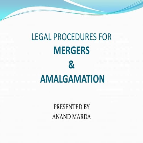 Legal Procedure for mergers