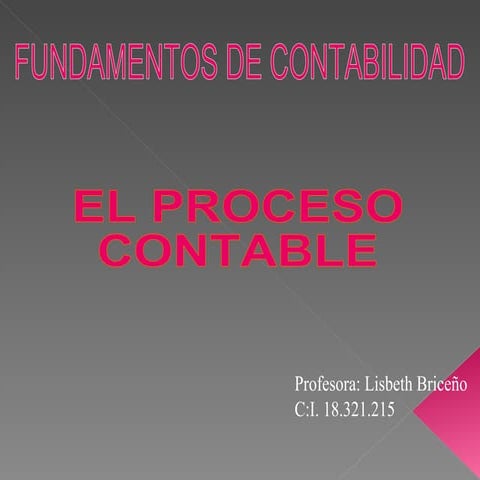 Proceso contable