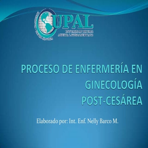 Proceso de enfermería en ginecología