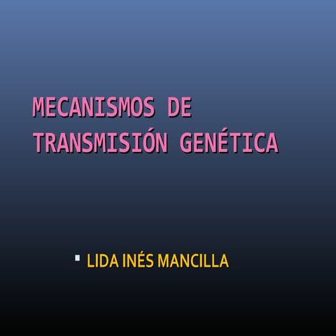 Procesos geneticos