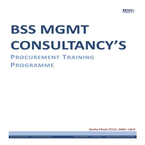 Procurement Training|Introduction to procurement and best practice procuremen...