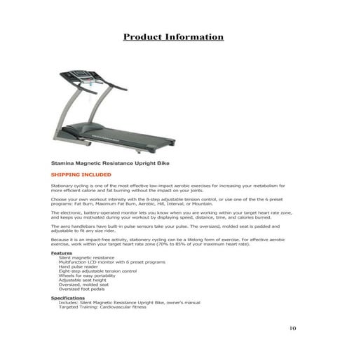 Product Information
