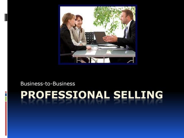 Professional selling