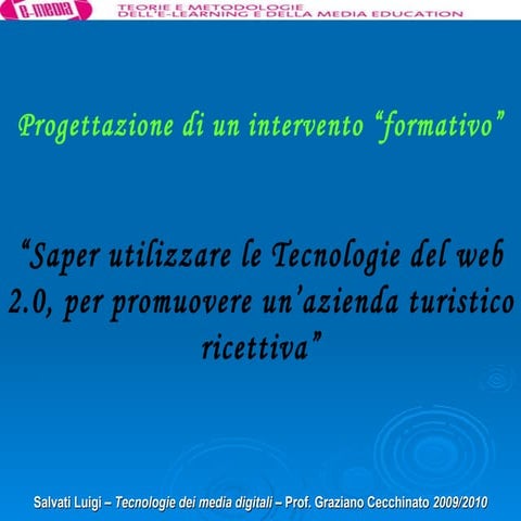 Progettazione di un intervento Formativo