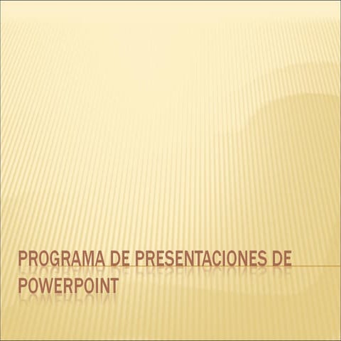 Programa de presentaciones de power point