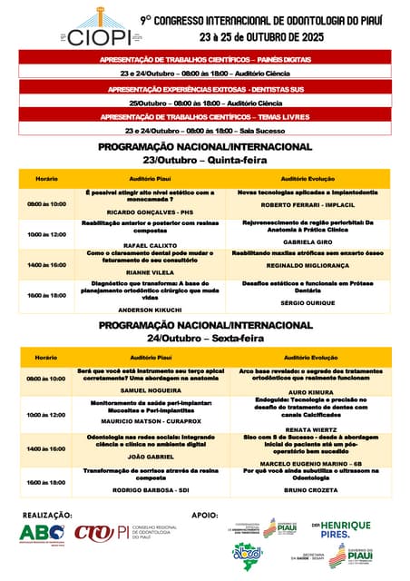 Programação do Congresso Piauiense de Odontologia  2025.pdf