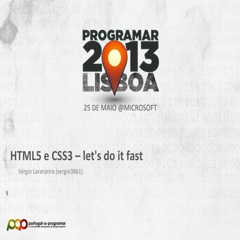 HTML5 e CSS3 – rápido e eficaz para o presente