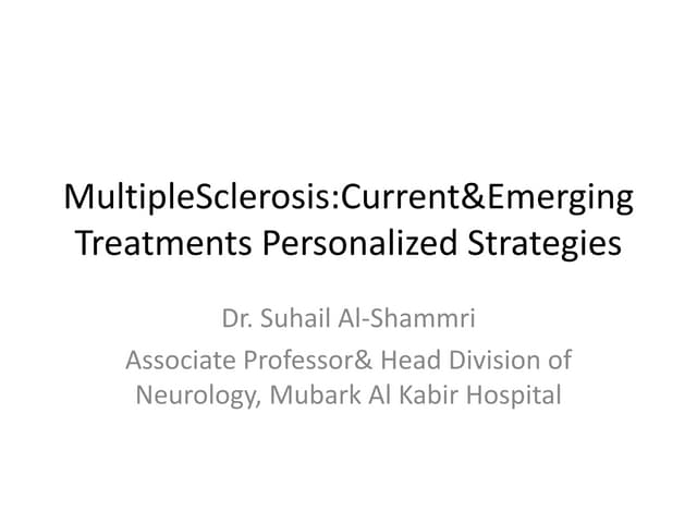 Progress in Multiple Sclerosis Research