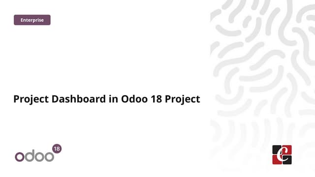 Project  Dashboard  in Odoo  18  Project