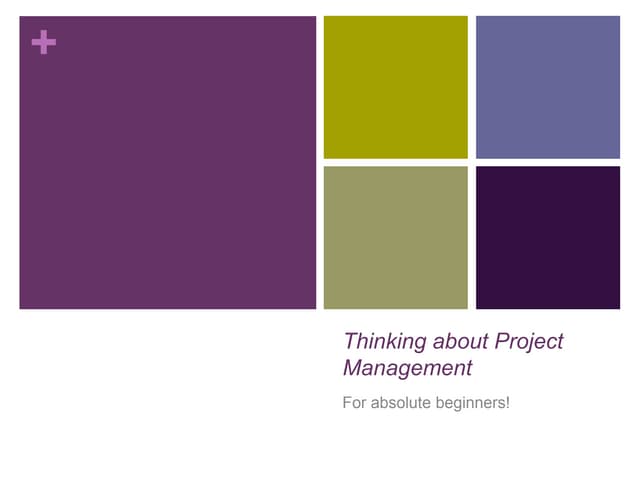 Project management basics