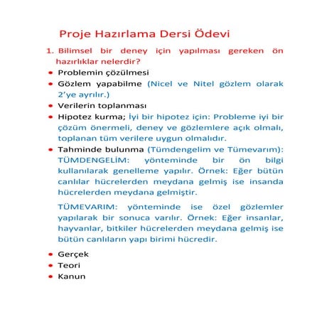 Proje hazırlama dersi ödevi