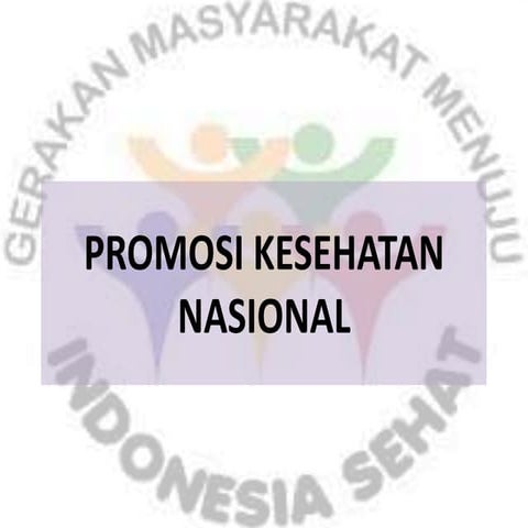 Promosi kesehatan nasional 
