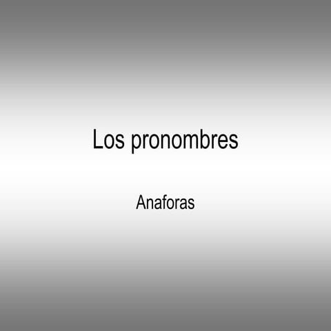 Pronombres