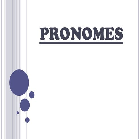 Pronomes