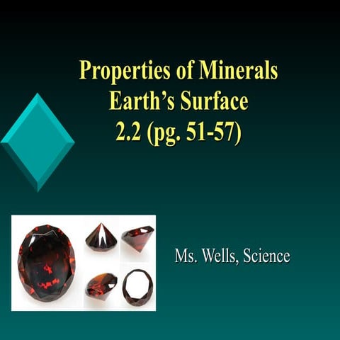 Basic Properties Of Minerals