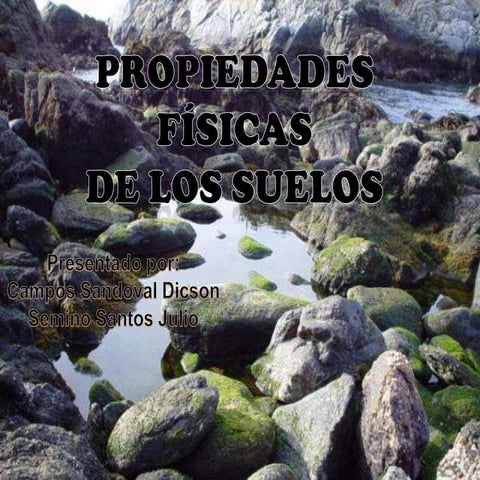 Propiedades física de los suelos 