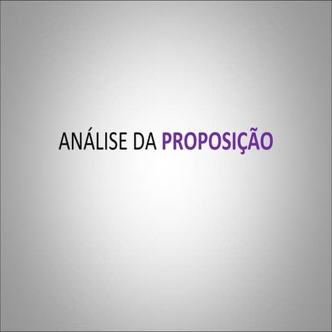 Proposição