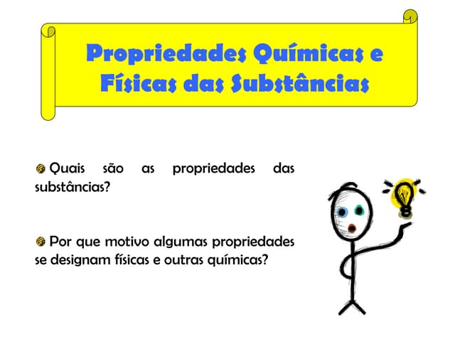 CFQ: Propriedades das Substancias