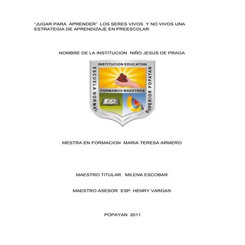 Propuesta pedagògica tereza