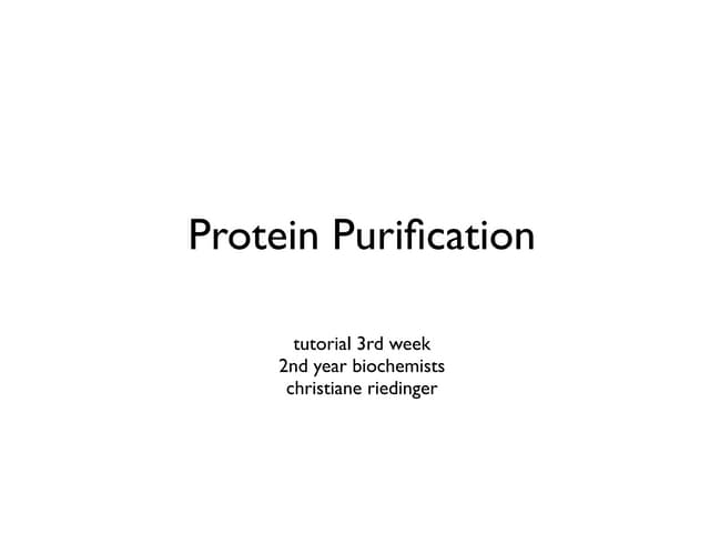 Protein purification