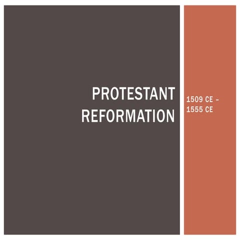 Protestant reformation