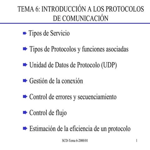 Introduccion a los protocolos de comunicacion