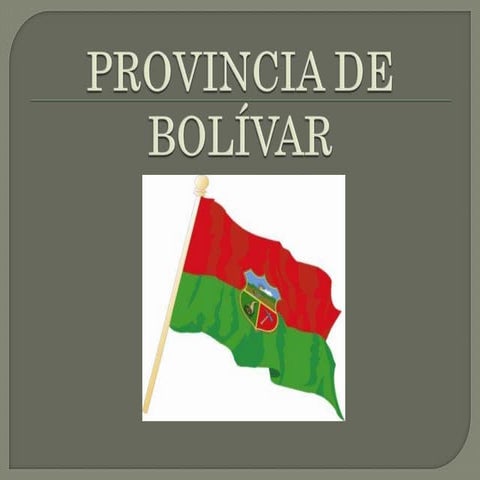 Provincia de bolívar
