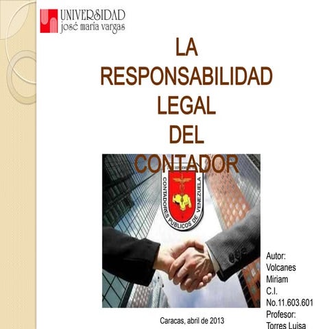 Responsabilidad Legal del Contador Publico
