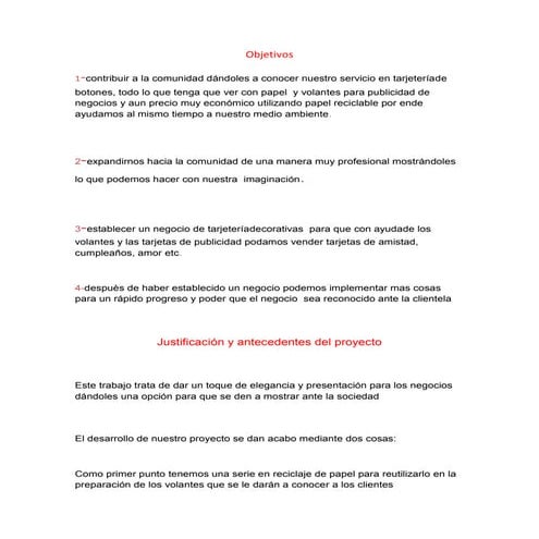 Proyecto terminado o